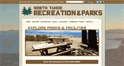 Desktop Screenshot of northtahoeparks.com